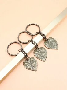 3pcs Four Leaf Clover Keychain Lucky Fortune Key Ring Purse Bag Backpack Car Key Charm Friends Birthday Christmas Gift - Bronze - View 1