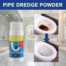 1pc Jaysuing Drain Cleaning Powder, Kitchen/Bathroom Pipe Cleaning Agent For Deodorization & Clogging Removal - White - View 2