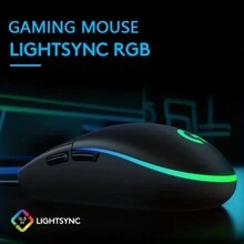 Logitech G102 Light Sync 有线游戏鼠标，带 RGB 照明、游戏级传感器、8000 Dpi 轻量级，适用于 PC 笔记本电脑游戏玩家 - 藍色 - 查看 4