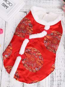 Chinese Năm mới Quần áo thú cưng Bộ đồ Phong cách Áo vest Mùa Đông Áo khoác Đối với Nhỏ bé , Trung bình , Và Chó to - Nhiều màu - Xem 5