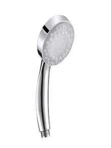 1pc 7 Colors 5-Led Light Shower Head, Romantic Automatic Light, Handheld Water-Saving Rainfall Shower Head, Suitable For Bathroom - Silver - View 7