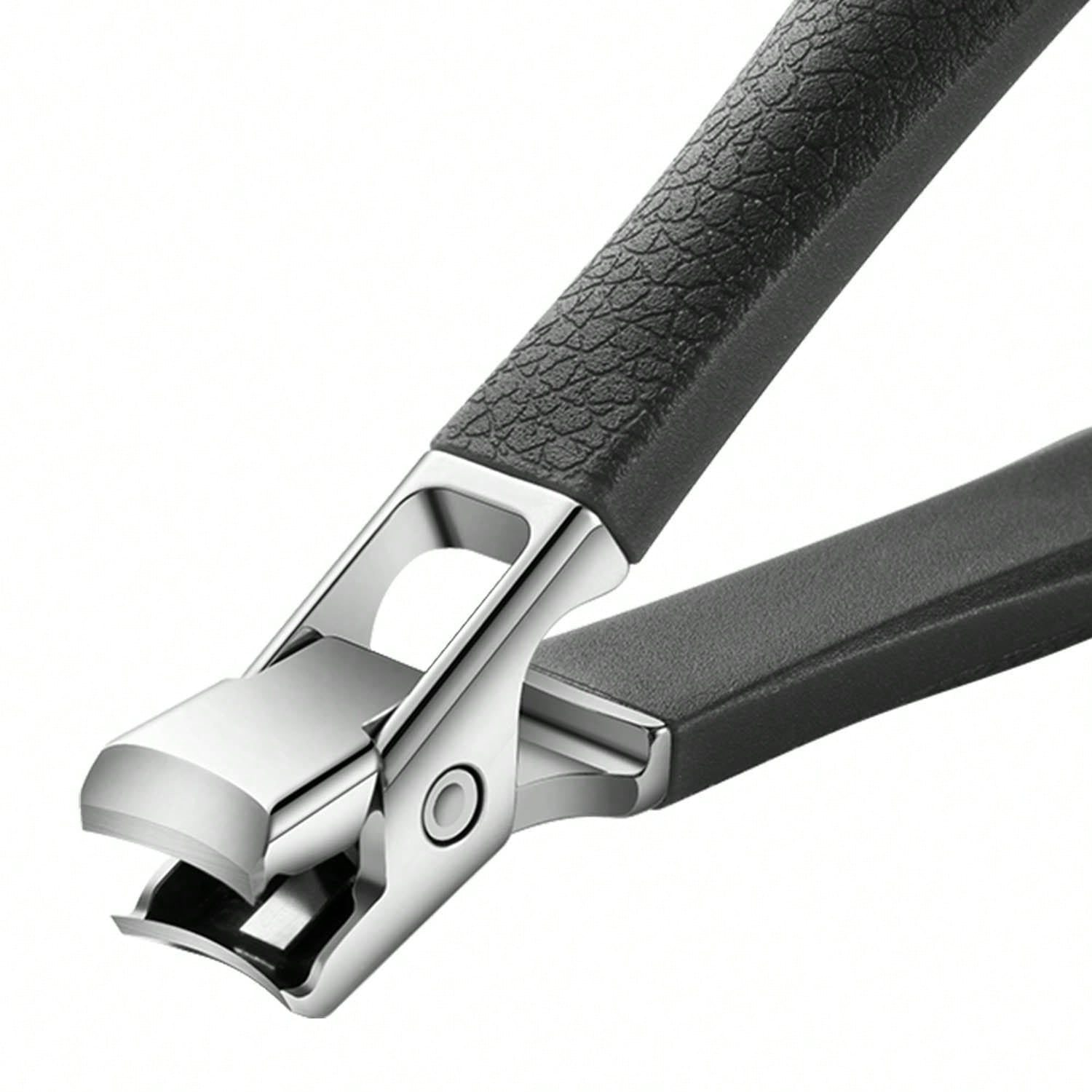 Wide jaw nail clipper for thick nails stainless steel big mouth nail
