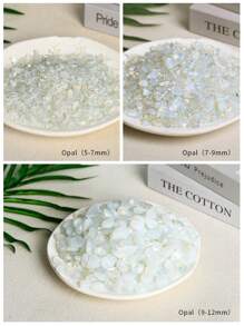 1pc 200g Natural Crystal Stone Fragment With Large Asymmetric Polished Granules, No Hole For Household Decoration