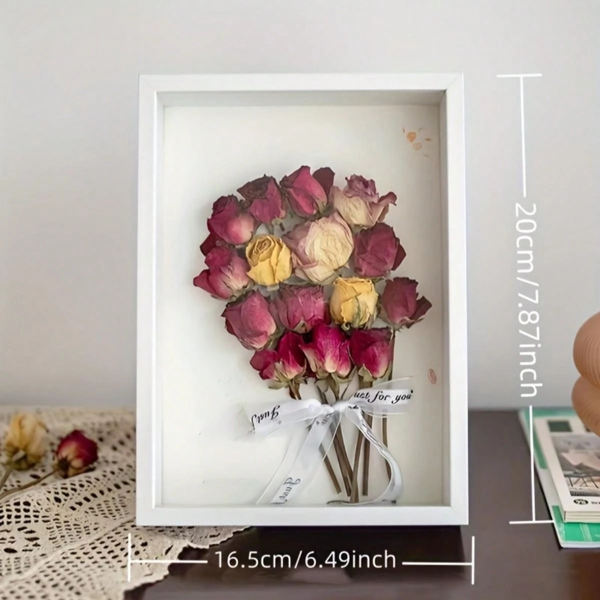 18 Pack Small White Shadow Box Frames - 5.6 Inch Square DIY Display Cases For Dried Flowers, Crafts & Keepsakes