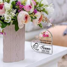 （媽媽,您可能握著我的手一會兒,但您永遠握著我的心）1 件透明亞克力心形牌,送給媽媽母女的母親節生日禮物- 謝謝您送給媽媽母女的禮物,來自兒子、女兒的可愛生日禮物,聖誕快樂生日結婚禮物,心形,壓克力裝飾標誌/牌匾,家居辦公桌辦公室裝飾 - 無色 - 查看 8