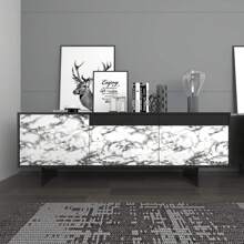 大理石接觸紙壁紙自粘式防水墊紙別墅裝修膠紙墊貼貼紙廚房櫥櫃架子桌面裝飾 - 棕色 - 查看 7