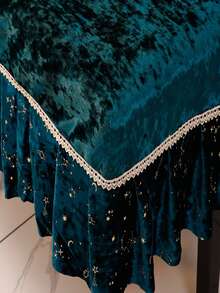 鋼琴防塵罩,半罩式鋼琴布套,帶有豪華、歐洲簡約、現代和美式時尚感 - 綠色 - 查看 3