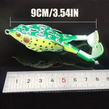 1pc Soft Frog Fishing Lures With Rotating Legs - Realistic Design For Increased Bites And Hookups - Green - View 11
