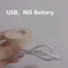 1 Piece Of 3D Inner Carved Luminous Crystal Ball Light Valentine's Day Love Puffer Night Light Table Decoration Holiday Gift Light - Clear - View 8