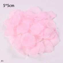 100入組以假亂真的仿真絲織物製玫瑰花瓣裝飾,可用於床鋪和地面,求婚/婚禮/蜜月房裝飾 - 彩色 - 查看 9