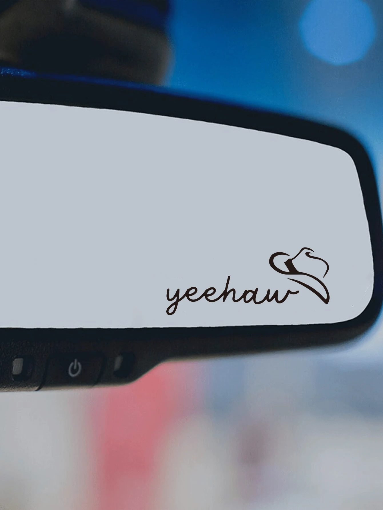 YeeHaw MINI Car StickerCar DecalRearview Car StickerTrendy Car