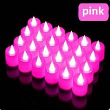 3入組,閃爍多彩假蠟燭光,led電子發光蠟燭光,單身派對用品,酒吧派對用品,生日派對用品,結婚紀念日日用品,婚禮用品,聖誕派對裝飾 - 米色 - 查看 8