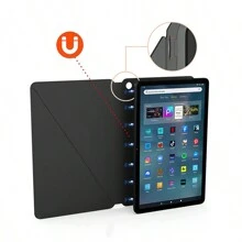 1 Pc Black Magnetic Slim Cover For Fire Max 11 Inch 2023 Tablet Firemax Smart Case Protective Shell Leather - Black - View 3