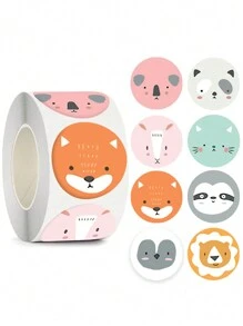 500 cái Phim hoạt hình động vật Hình dán - Nhiều màu - Xem 1