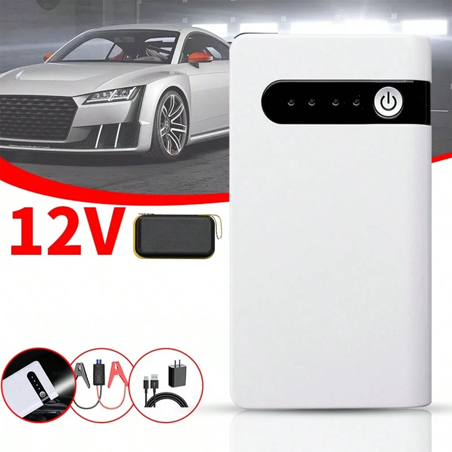 8000mah 汽車緊急啟動器適用於 4.0l 發動機,12v 汽車電池增壓器適用於摩托車、船、平板電腦和手機