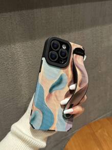 Pu Leather Wristband Sticker Compatible With Apple Phone Case - Multicolor - View 3