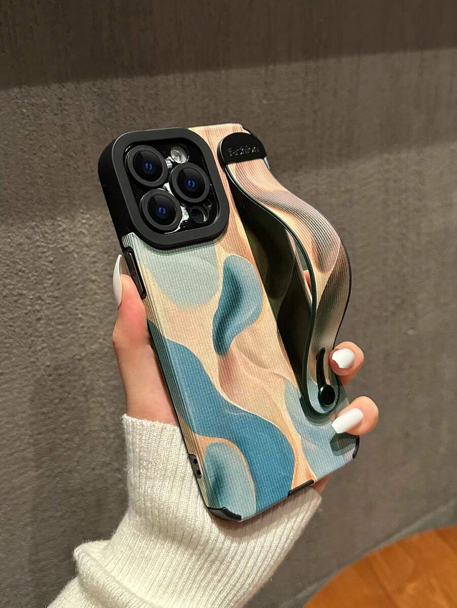 Pu Leather Wristband Sticker Compatible With Apple Phone Case - Multicolor - View 1