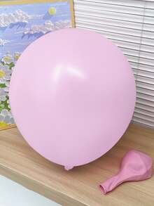 5 個裝 18 吋馬卡龍粉紅乳膠氣球,適合婚禮、生日、情人節等派對裝飾 - 玫紅色 - 查看 2