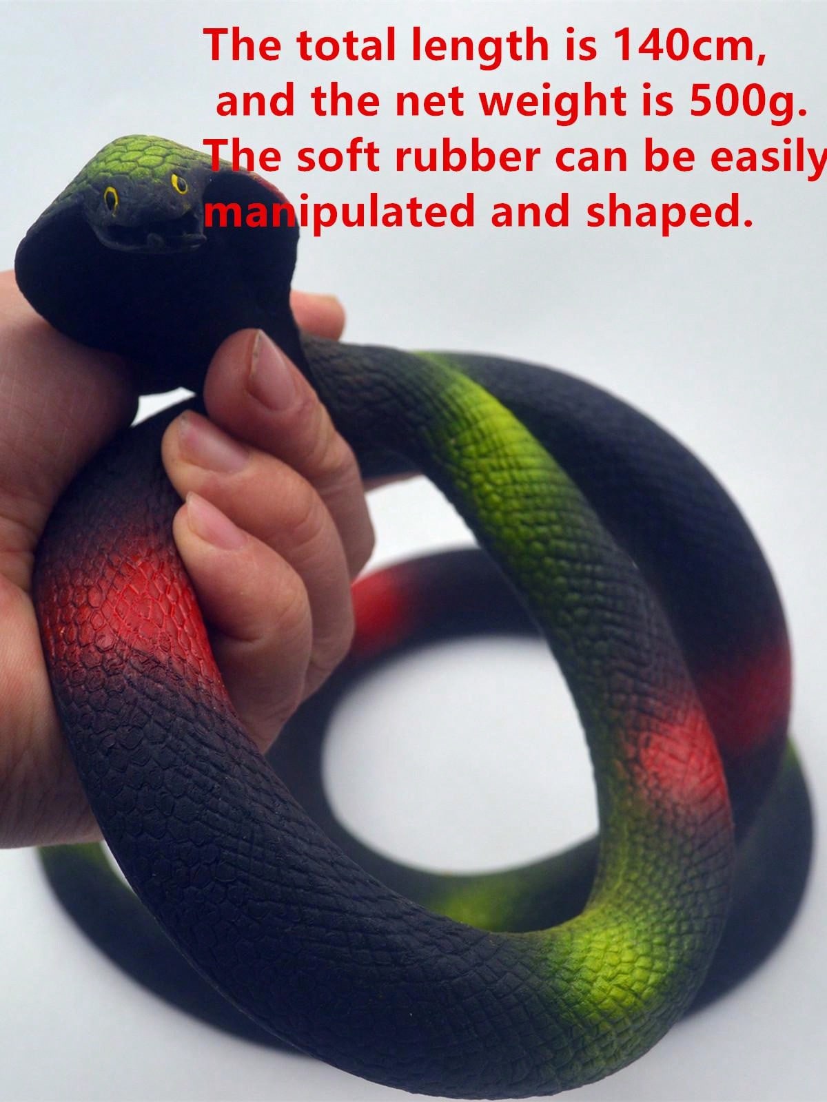 Prank Scary Jumping Fake Snake Toy, 140cm Super Large 1:1 Realistic ...