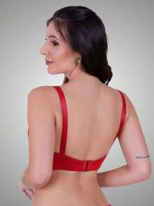 Plus Size Bras & Bralettes - 紅色 - 查看 2