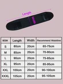 Double-Layer Hook And Loop Design Breathable Hollow Out Waist Belt For Fitness Training Support, Adjustable Elastic Waistband Shapewear Waist Trainer Corset - Black - View 5