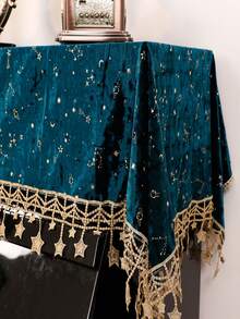 鋼琴防塵罩,半罩式鋼琴布套,帶有豪華、歐洲簡約、現代和美式時尚感 - 綠色 - 查看 4