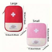 1pc Travel Portable Multifunctional Bag, Zipper Organizer, Lightweight Bag For Outdoor Camping, Travel And Home Storage Pouch,Small - Pink - View 4