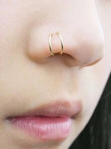 鼻環 - 金色 - 查看 3
