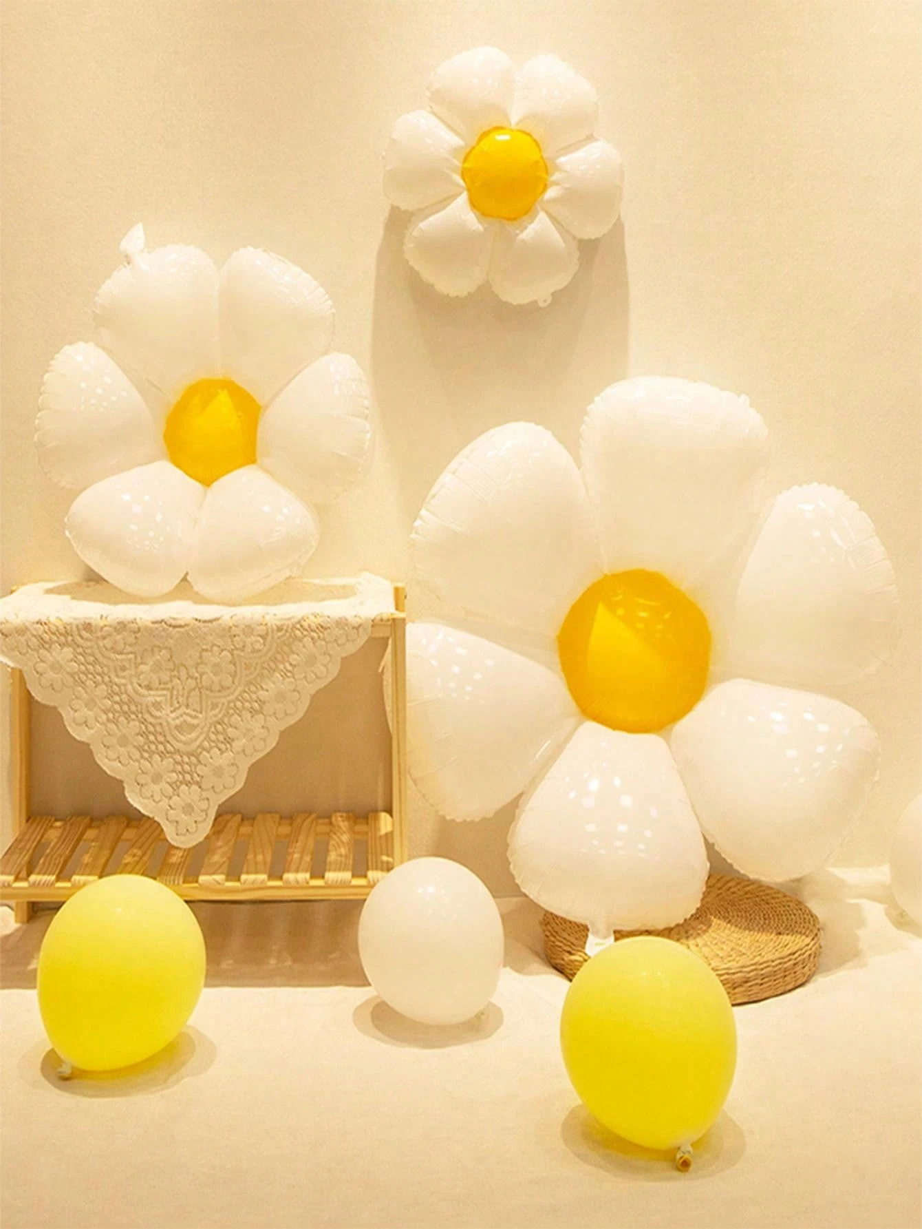 10Pcs, Funky Daisy Balloons, Daisy Foil Balloons, Daisy Balloons, Daisy