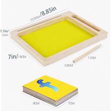 Fun Sand Art & Chinese Character Drawing For Kids, Early Education Alphabet & Handwriting Practice, Kid's Kindergarten Writing Board Tool