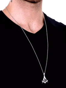Men's Pendant Necklaces - Bạc - Xem 3