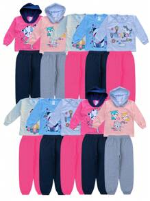 Young Girls Sweatshirts - Màu xanh nhạt - Xem 5