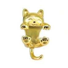 1pc Creative Cat Design Bead For Charm Bracelet, Diy Handicraft Jewelry Making Accessory - A - View 3