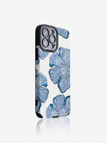 Ốp điện thoại bằng da TPU họa tiết hoa dọc màu xanh dương, 1 chiếc, tương thích với iPhone 11 12 13 14 12 Pro Max 13 Pro Max 14 Pro Max 15 15 PRO 15 PLUS 15 Pro Max 16 16 Pro 16 Plus 16 Pro Max, Galaxy S20 FE A71 U22 A52 A53 A32 A04 A13 A24 A33 A34 A54 S23 Ultra S24 Ultra. Chống nước, chống sốc, chống rơi, chống trầy xước. Ốp điện thoại thời trang, quà tặng mùa xuân, sinh nhật. - Nhiều màu - Xem 3