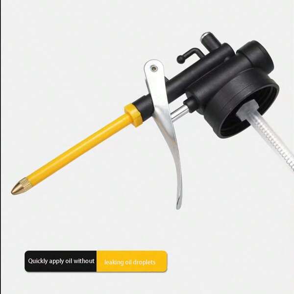 High Pressure Oil Spray Bottle Transparent Plastic Oil Can, Empty