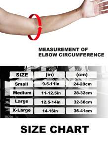 1PC Elbow Compression Sleeve, Elbow Braces For Tennis, Golf, Weightlifting, Elbow For Women & Men. - Orange - View 7
