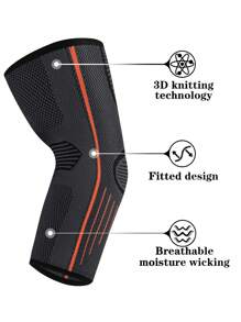 1PC Elbow Compression Sleeve, Elbow Braces For Tennis, Golf, Weightlifting, Elbow For Women & Men. - Orange - View 4
