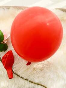 5 quả bóng bay cao su đỏ 18 inch, thích hợp cho đám cưới, sinh nhật, ngày lễ tình nhân, trang trí tiệc, giáng sinh - Đỏ - Xem 2