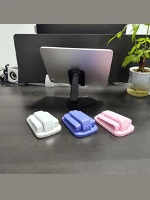Rotatable & Foldable & Adjustable Slouchy Bracket For Desktop, Phone & Tablet Stand - White - View 7
