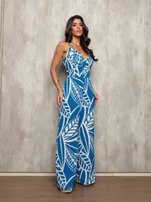 Women Jumpsuits - Màu xanh lam - Xem 3