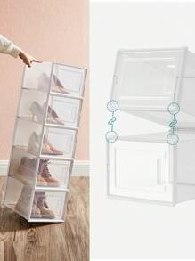 SONGMICS Shoe Boxes - White - View 3