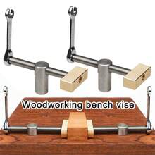 Woodworking Desktop Clip 19mm Stainless Steel Fast Fixed Clip Quick Adjustable Vise Benches Fixture Clamping Tool Kit - Gold - View 1