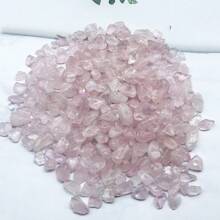 100g/Pack Natural Asymmetric Pink Crystal Stone, Demagnetized Stone For Landscaping, Aquarium And Fish Tank Decoration - Pink - View 1