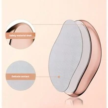 納米研磨脫毛工具,鏡面和玻璃手動脫毛器,可去除體毛和去角質 - 藍色 - 查看 5