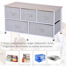 HOMCOM Dressers & Chests Of Drawers - Grey - View 3