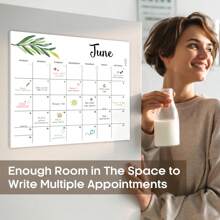 Trees Plan January 2025 To December 2025 Dates Daily Monthly Schedule Strap Magnetic Refrigerator Removable Notebook Calendar Habit Tracker For Home Work And Office Planning 11.8 "X 9.8" - Green - View 3