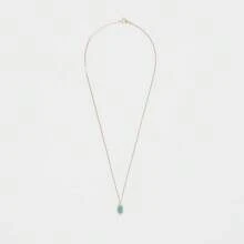 agete Akaduo 14K 绿松石项链 蓝绿色 均码 - 藍色 - 查看 3