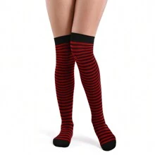 Medieta Acrylan Rayada - Rojo - Ver 2