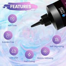 100g Upgraded Uv Resin Adhesive, Crystal Clear Epoxy Resin Kit For Jewelry Making, Sunlight Activated And Hardening, Low Odor, Suitable For Diy Crafts Decorations - 100g - View 4