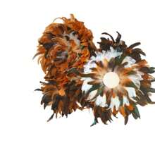 1M/39 英寸 4.7-7 英寸人造公鸡羽毛装饰丝带工艺品 DIY 手工派对婚礼羽毛缝纫服装装饰配件 - 寶藍色 - 查看 6